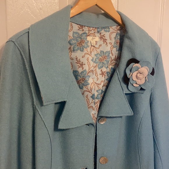 J. JILL RETIRED ALPACA/WOOL COAT - Picture 2 of 9